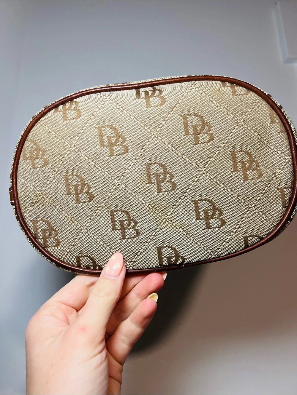 Vintage Y2K Dooney & Bourke Monogram Hobo Shoulder Bag